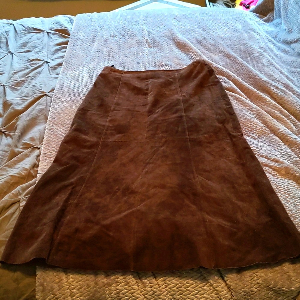 Chico's suede skirt